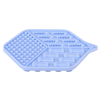 Silicone Cat Licking Mat Blue