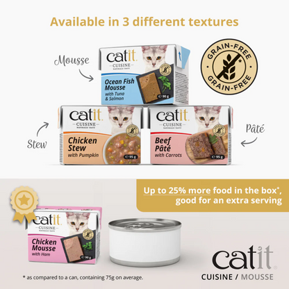 Catit Cuisine Seafood Stew with Pumpkin, 95 g Tetra, 12pcs/box