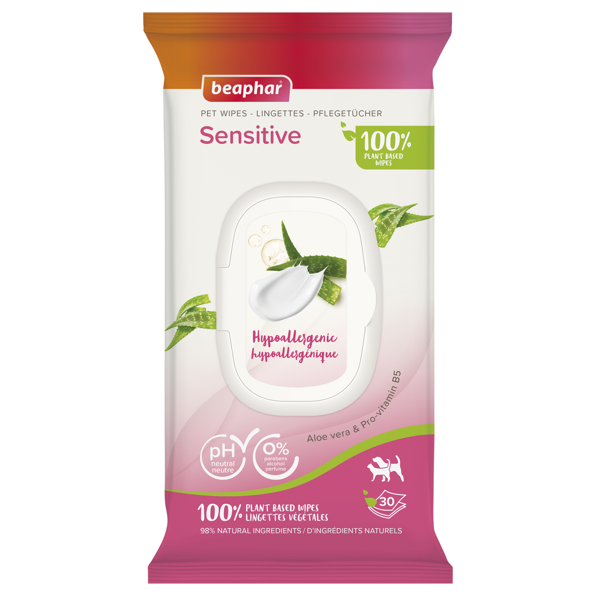 Pet Wipes Sensitive (30 Wipes)