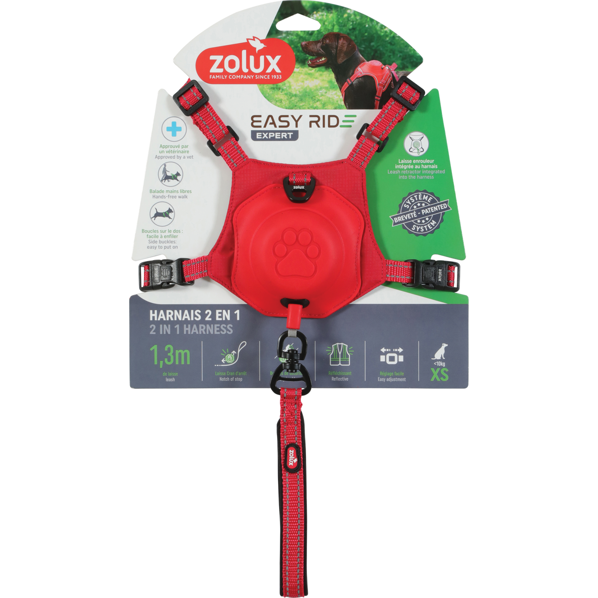 Easyride Harness Red, XSmall