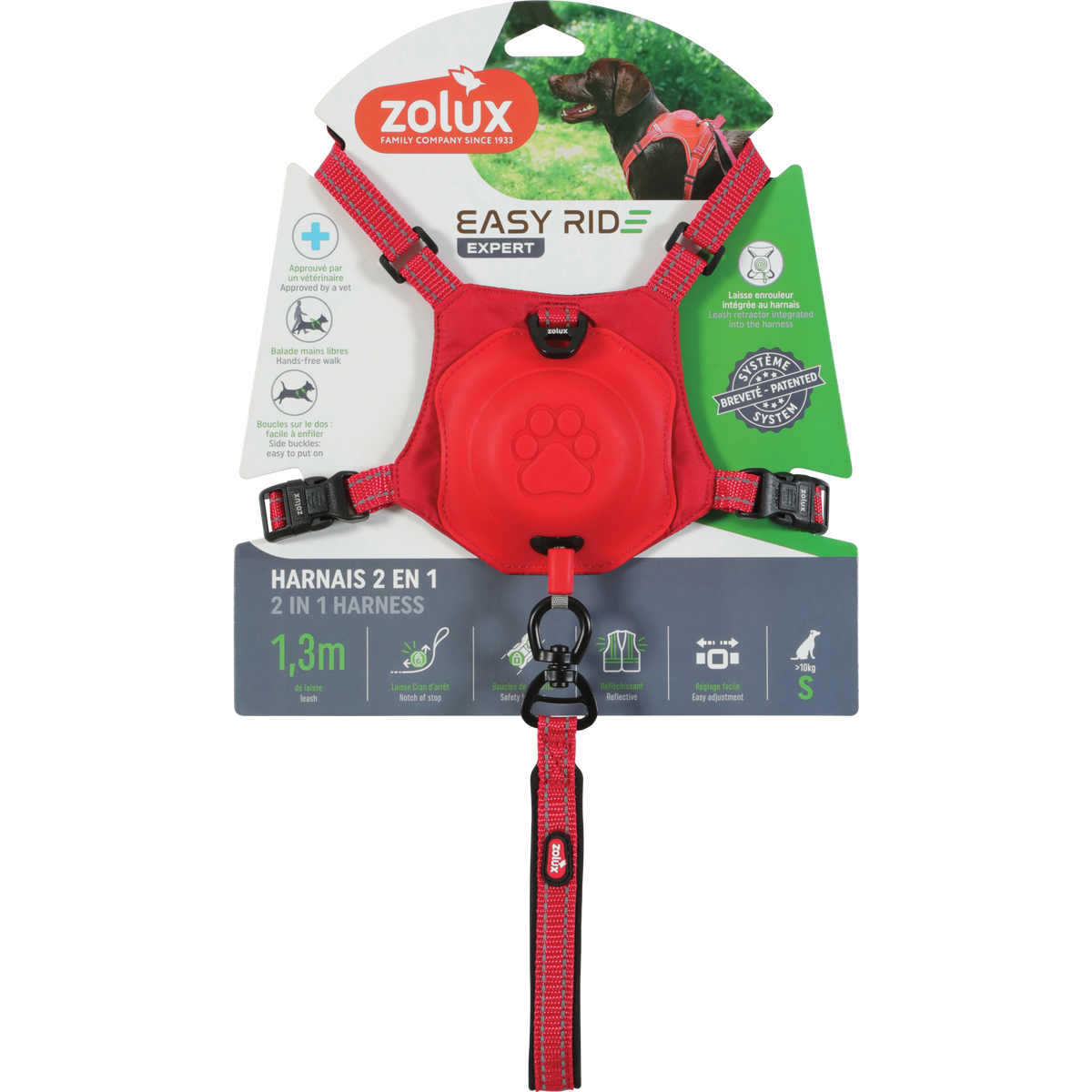 Easyride Harness Red, Small