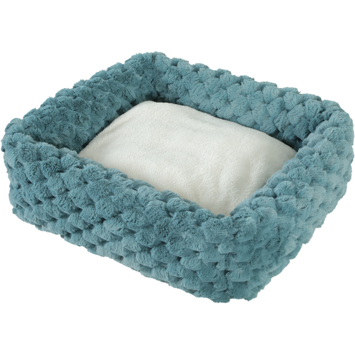 Abelha Squared Pet Bed Blue, XLarge