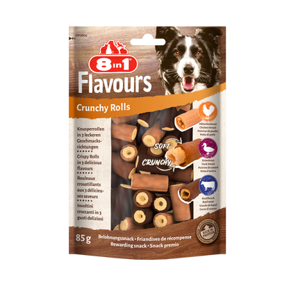 8in1 Flavours Crunchy Rolls 85 g
