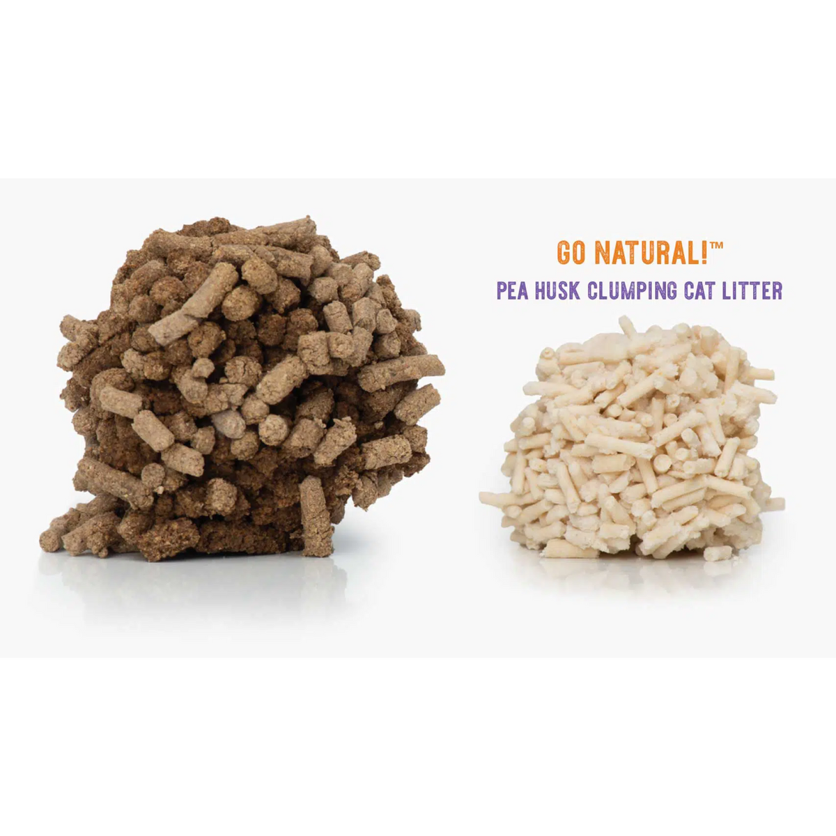 Catit Go Natural! Pea Husk Clumping Cat Litter, Lavender Scent 2 x 2.8 kg (5.6 kg)