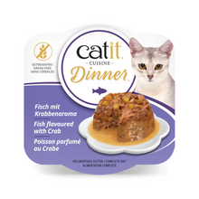 Catit Fish Dinner, Crab Flavour & PumpkinÃƒâ€šÃ‚Â 75 g, 6 pcs/box