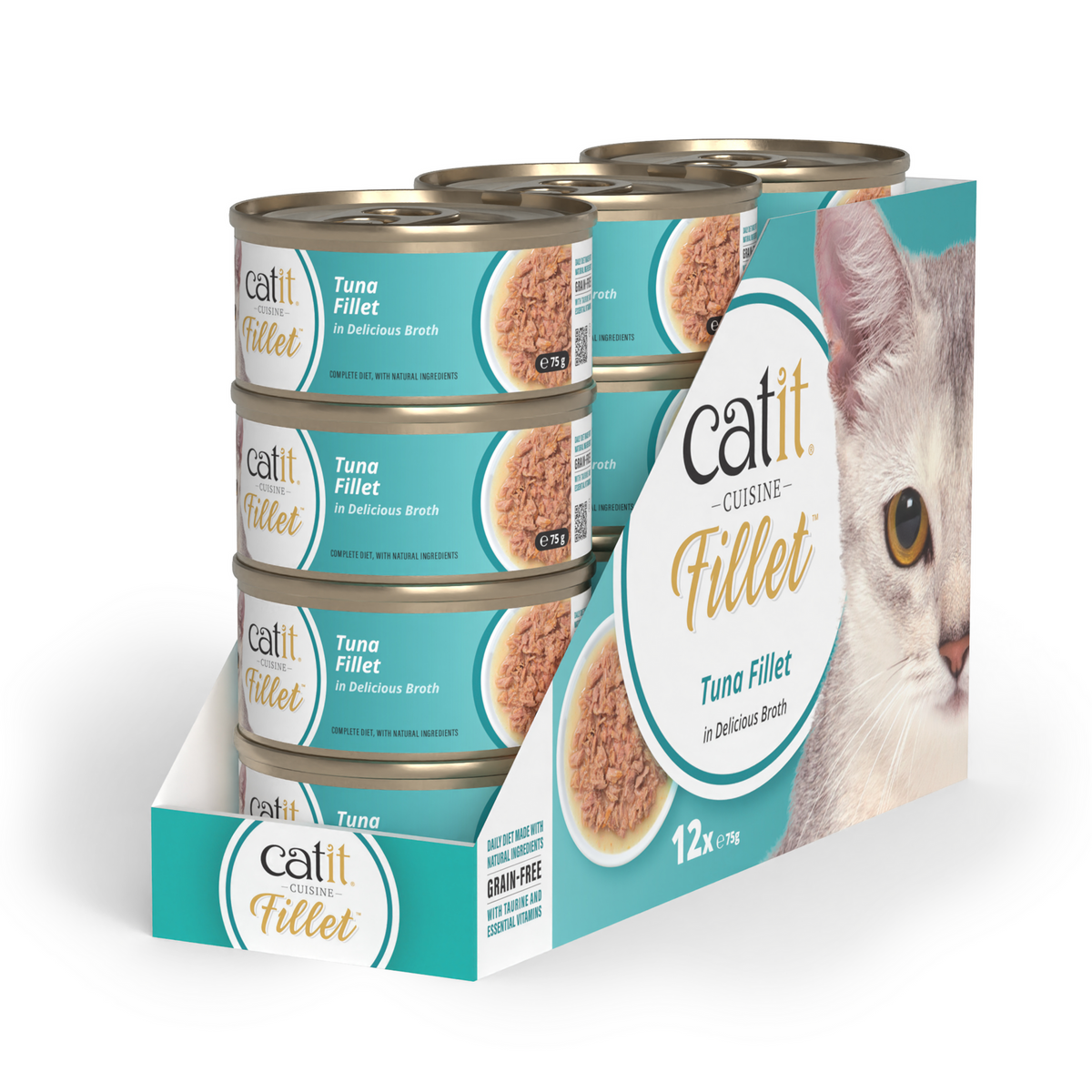 Catit Cuisine Tuna Fillet, 12 x 75 g
