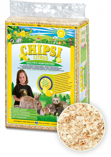 Chipsi Citrus Scent Small Animal Litter 1KG/NA