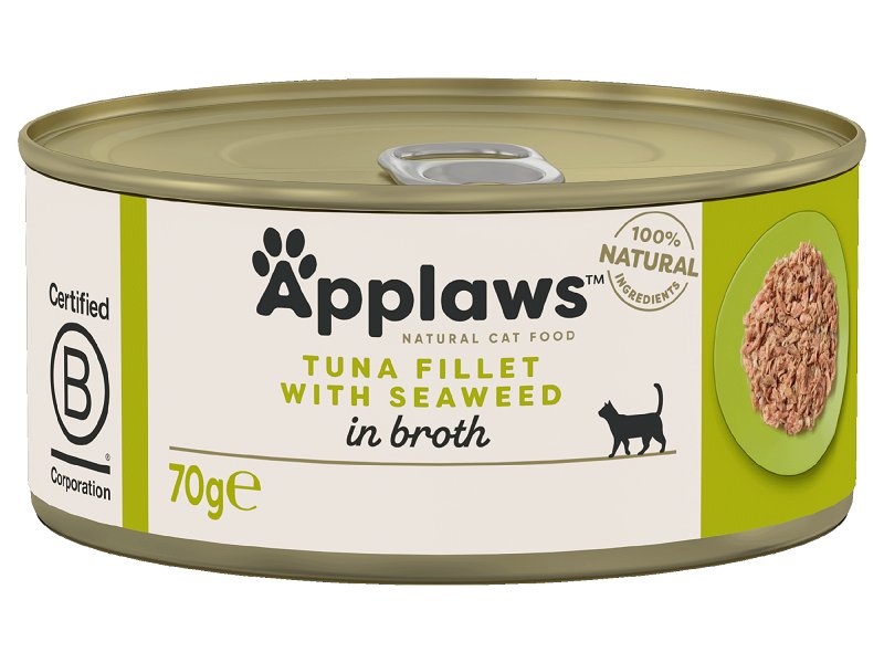 Applaws Natural Wet Food with Tuna Fillet & Seaweed for Adult Cat