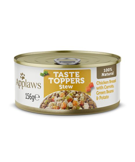 Applaws Topper in Stew Chicken Breast with Pumpkin Carrots Green Beans & Potato 156g