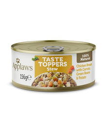 Applaws Topper in Stew Chicken Breast with Pumpkin Carrots Green Beans & Potato 156g