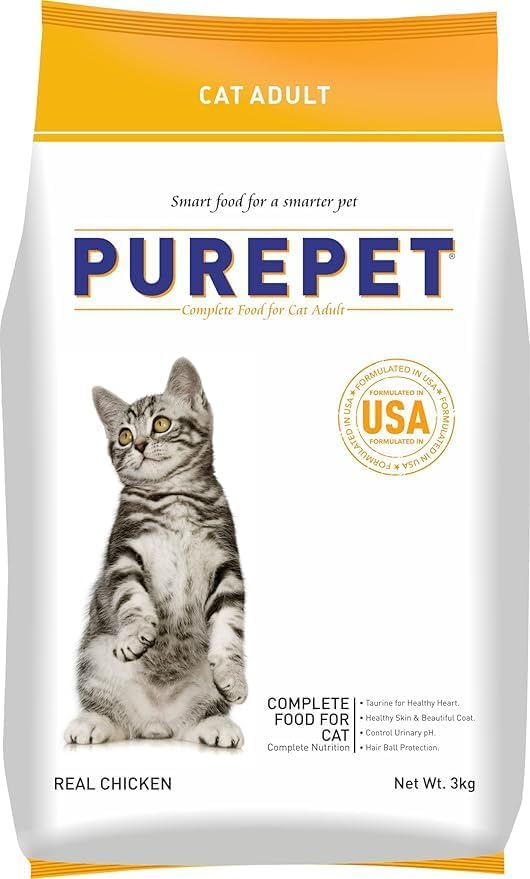 Purepet Cat Adult Dry Real Chicken 3 kg