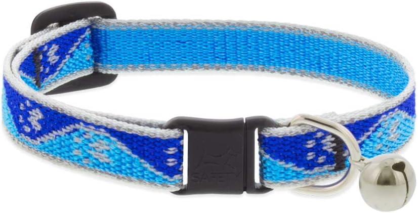 Reflective Safety Cat Collar ‚ Blue Paws