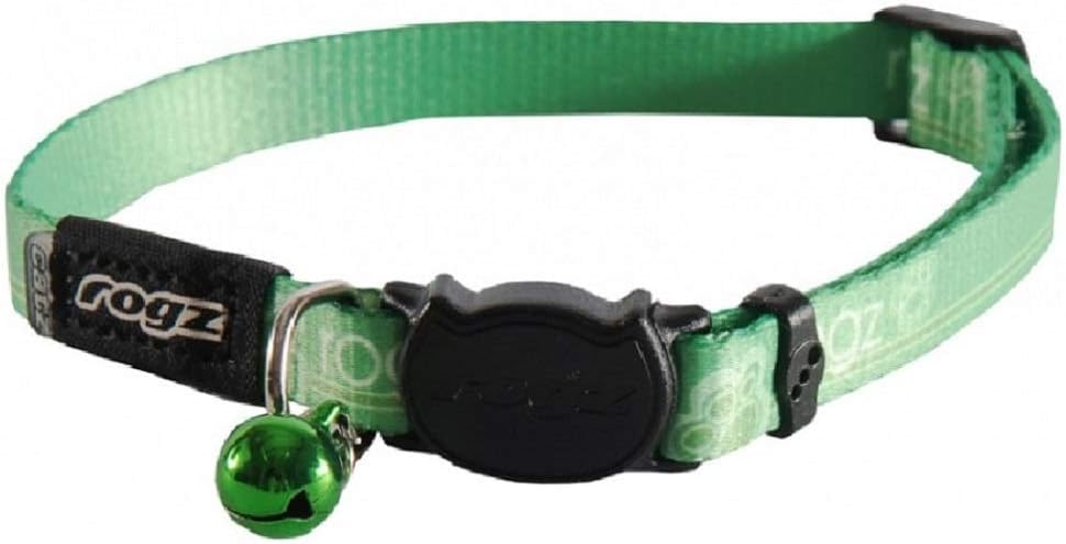 Rogz Kiddycat Collar Lime Paws L
