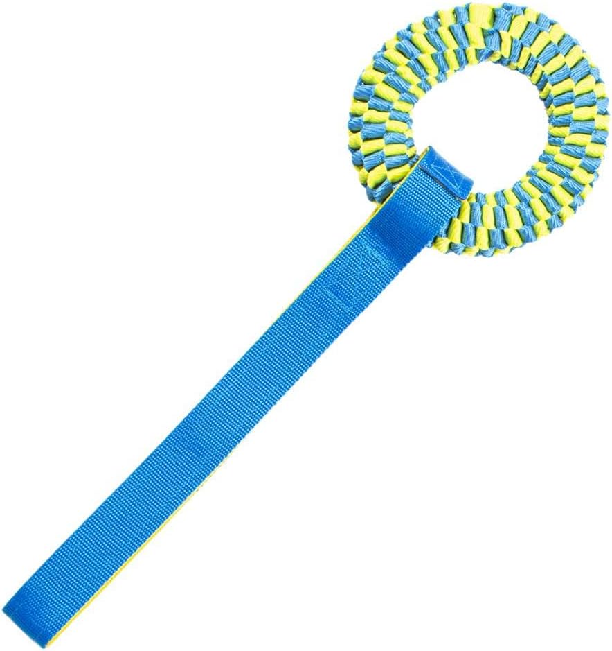 Duvo Supa' Nylon Tug Hoop 50 x 15cm - Blue/Yellow