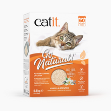 Catit Go Natural! Pea Husk Clumping Cat Litter Vanilla Scent 2 x 2.8 kg (5.6 kg)