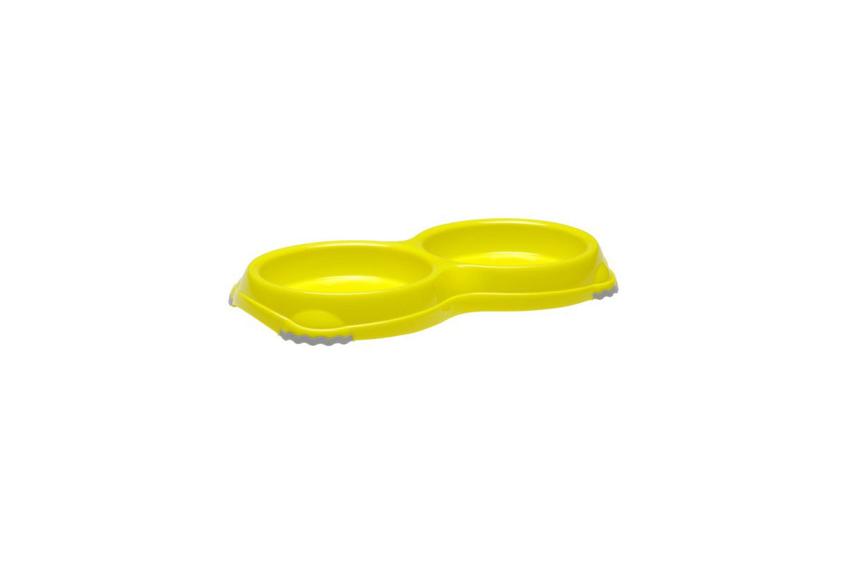 Moderna Double Smarty Bowl[Color - Yellow, Size - S]