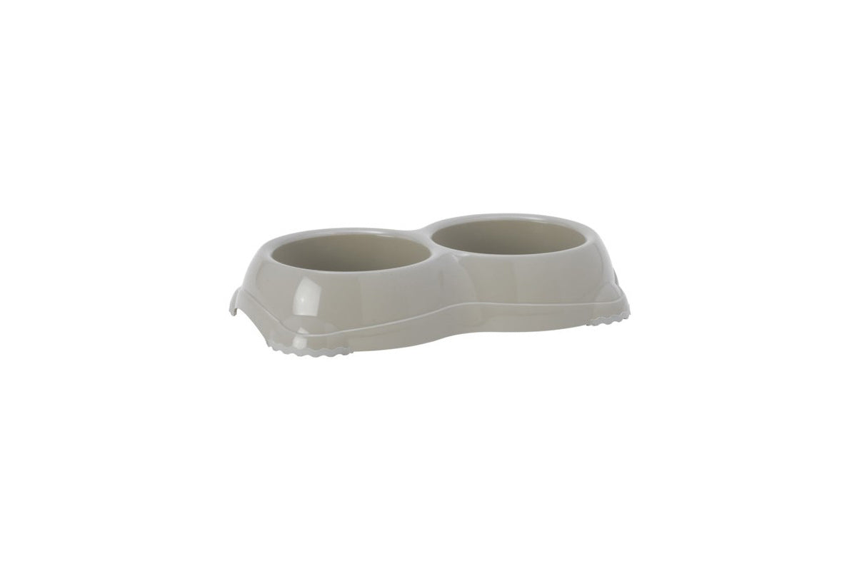 Moderna Double Smarty Bowl[Color - Grey, Size - M]