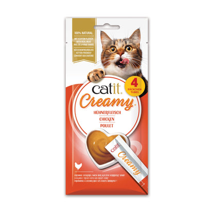 Catit Creamy Lickable Treats, Chicken, 12pk/box