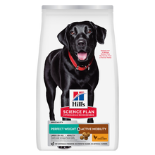 HillÃƒÆ’Ã‚Â¢ÃƒÂ¢Ã¢â‚¬Å¡Ã‚Â¬ÃƒÂ¢Ã¢â‚¬Å¾Ã‚Â¢s Science Plan Perfect Weight & Active Mobility Large Breed Adult Dog Food with Chicken (12kg)