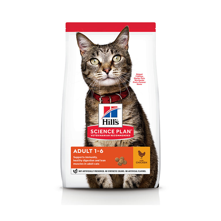 HillÃƒÆ’Ã‚Â¢ÃƒÂ¢Ã¢â‚¬Å¡Ã‚Â¬ÃƒÂ¢Ã¢â‚¬Å¾Ã‚Â¢s Science Plan Adult Cat Food With Chicken (300g)