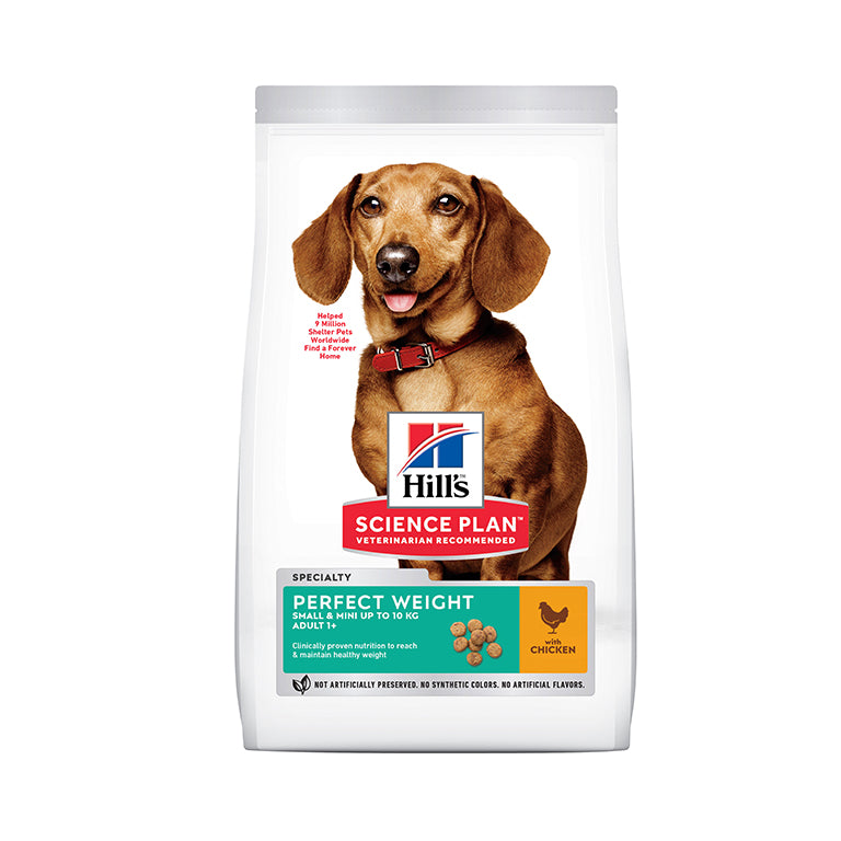 HillÃƒÆ’Ã‚Â¢ÃƒÂ¢Ã¢â‚¬Å¡Ã‚Â¬ÃƒÂ¢Ã¢â‚¬Å¾Ã‚Â¢s Science Plan Perfect Weight Small & Mini Adult Dog Food With Chicken (1.5kg)