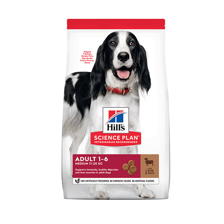 HillÃƒÆ’Ã‚Â¢ÃƒÂ¢Ã¢â‚¬Å¡Ã‚Â¬ÃƒÂ¢Ã¢â‚¬Å¾Ã‚Â¢s Science Plan Medium Adult Dog Food With Lamb & Rice (14kg)