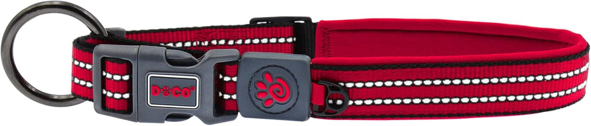 Doco Vario Ring Collar with Reflective Stitching Red  M
