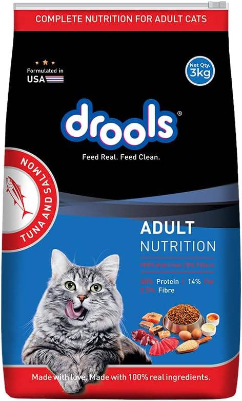 Drools Dry Food with Tuna & Salmon for Adult Cats -7KG