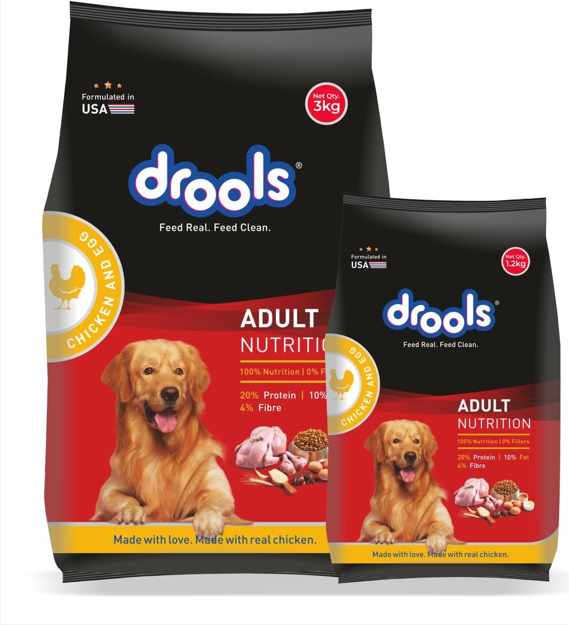 Drools Dry Chicken & Egg for Adult Dogs 3kg