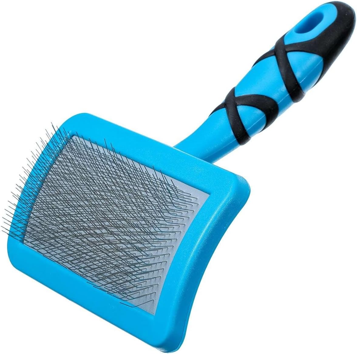 Groom Professional Large Black & Blue Pet Slicker Brush