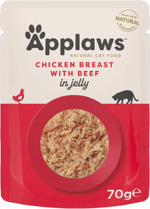 Applaws Cat Pouch Chicken Beef Jelly 70g