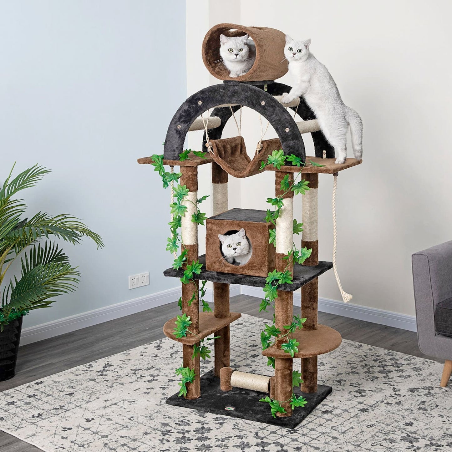 Go Pet Club 71" Forest Cat TreeOverall Size : 19.25"L x 38"W x71"H
