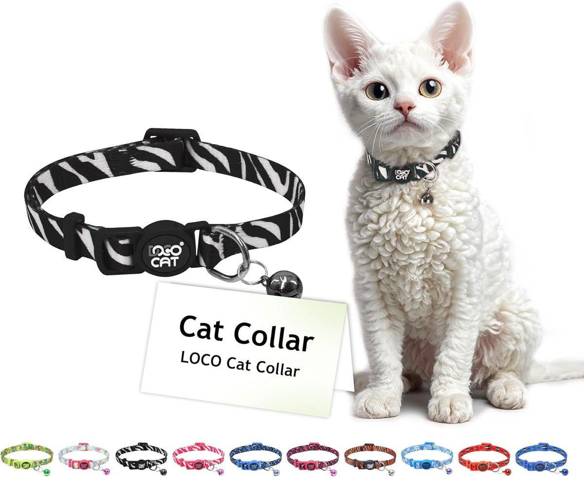 DOCO LOCO Cat Collar Pattern Printed Zebra