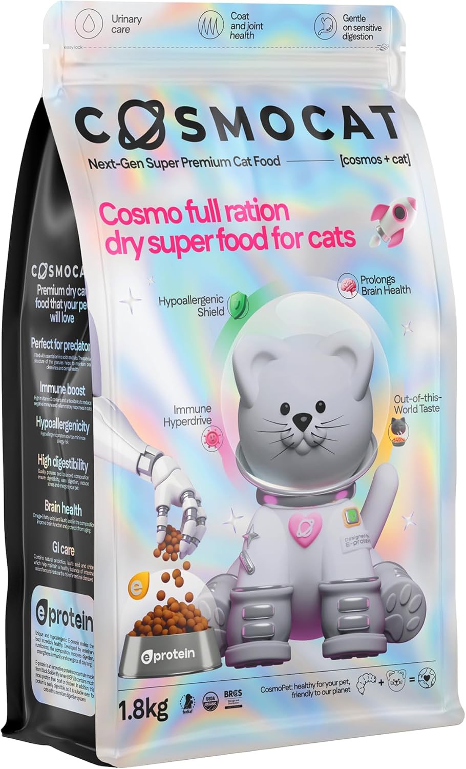 Cosmocat Dry Food Duck Probiotics Sterilised 1.8 KG