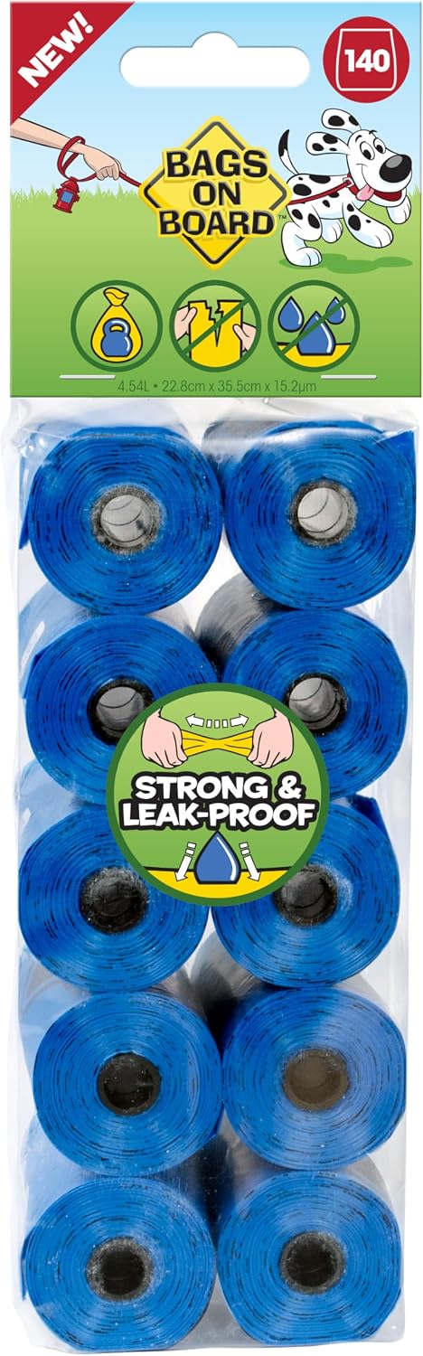 BOB Refill Bags – Blue – 140 bags (10×14)
