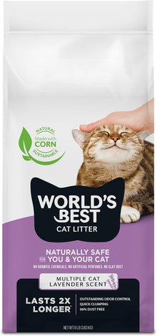 World's Best Cat Litter Multiple Cat Scented LAVENDER/8lb