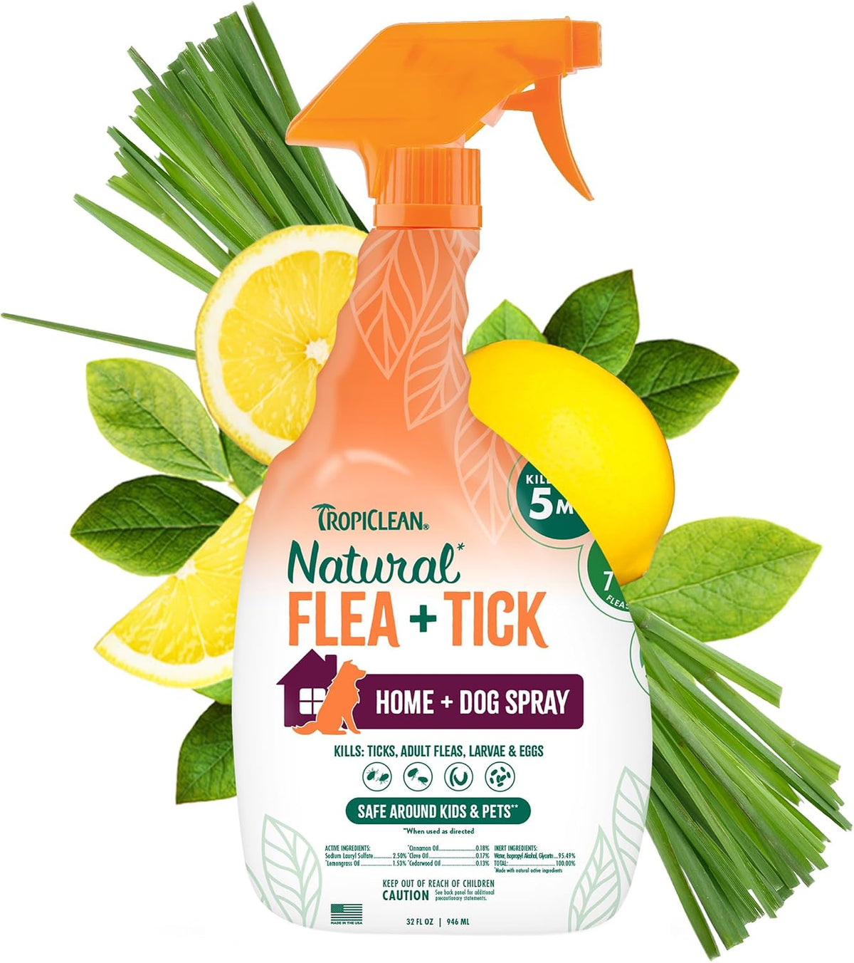 Tropiclean Natural Flea & Tick Pet Home Spray