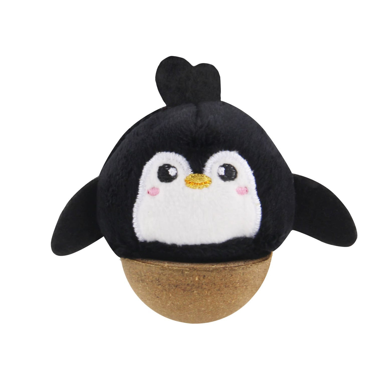GiGwi Hemispherical Tumbler Toy with Catnip - Penguin
