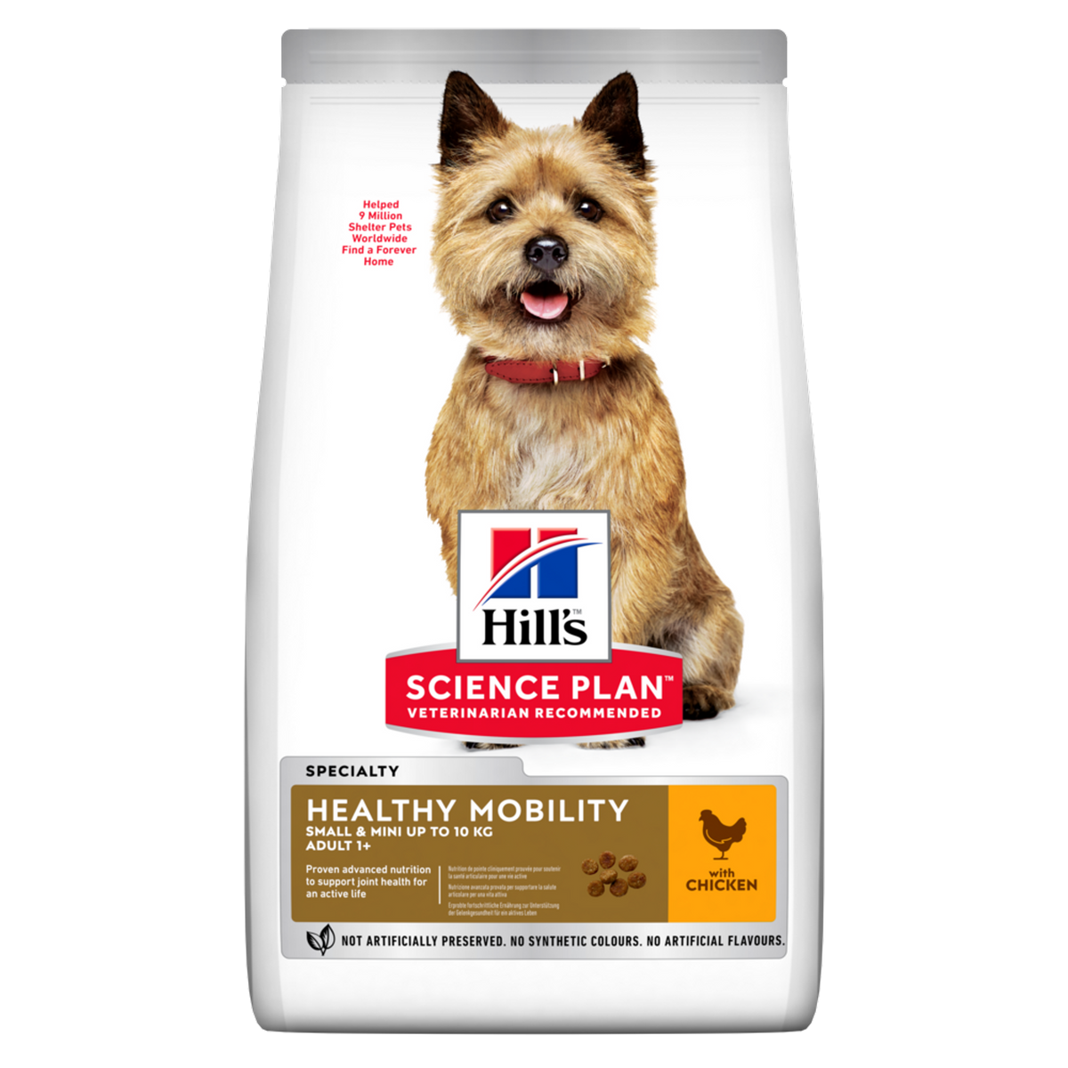 HILLÃƒÆ’Ã‚Â¢ÃƒÂ¢Ã¢â‚¬Å¡Ã‚Â¬ÃƒÂ¢Ã¢â‚¬Å¾Ã‚Â¢S SCIENCE PLAN Healthy Mobility Small & Mini Adult Dog Food with Chicken (1.5kg)