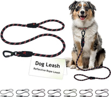 Doco 5ft Reflective Rope Leash With Click & Lock Snap (DCROPE5060)[Color - Maroon, Size - L]