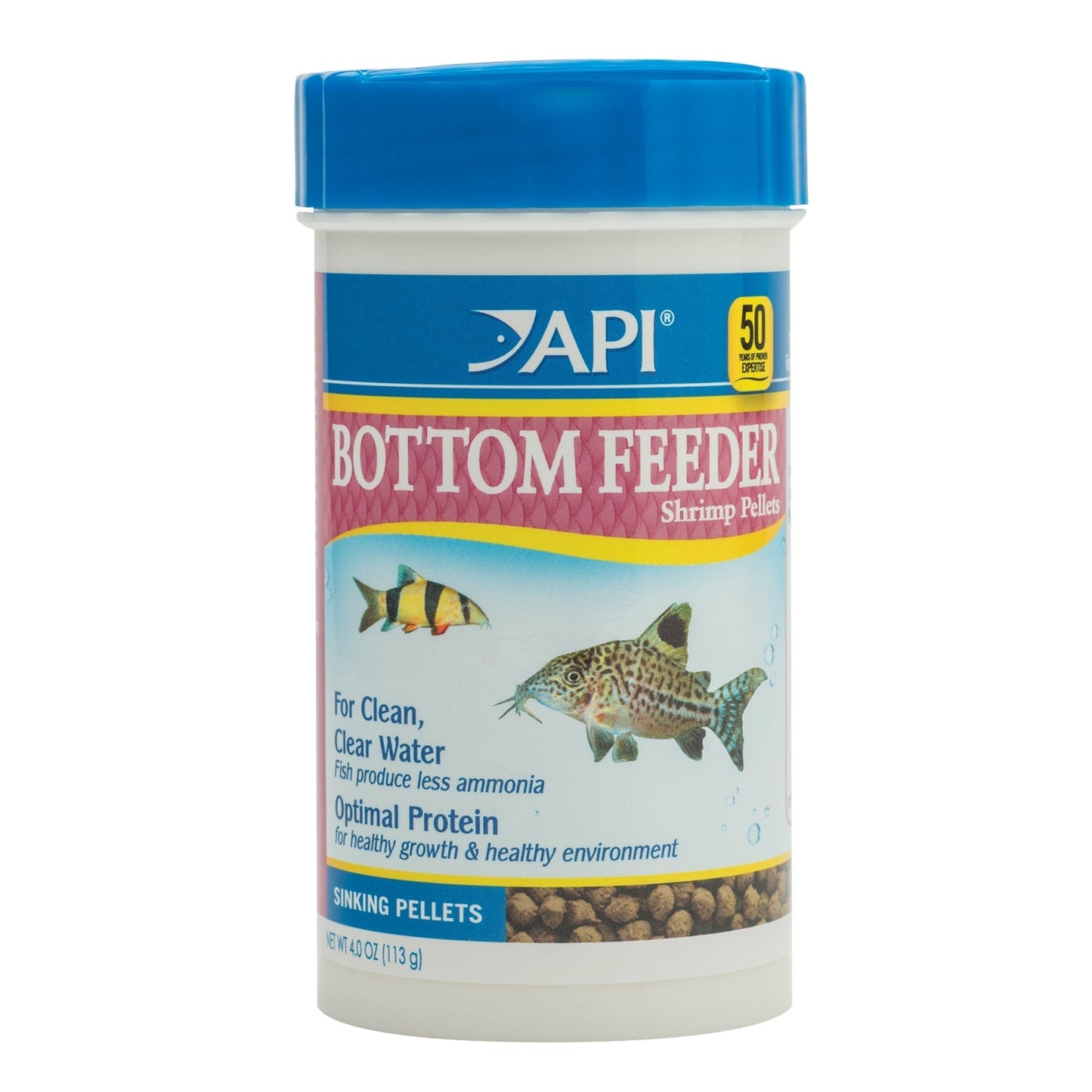 API Bottom Feeder Pellets With Shrimp 4 oz