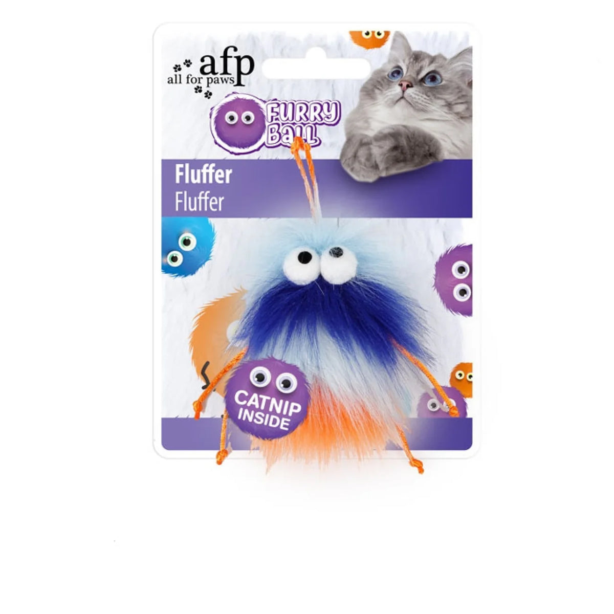 AFP Fluffer Orange Cat & Dog Toy