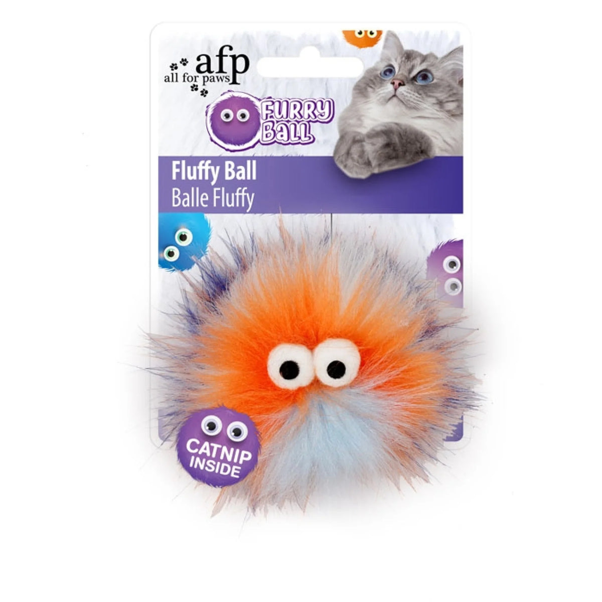 AFP Ball Orange Cat & Dog Toy