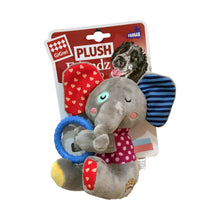 Elephant Plush Friendz with Squeaker &amp; TPR Ring