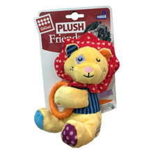 Lion Plush Friendz with Squeaker &amp; TPR Ring