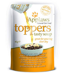 Applaws Toppers Chicken Soup with Chicken Wet Cat Food 40g