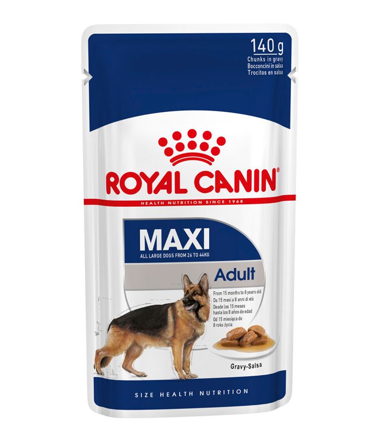 Royal Canin Maxi Breed Wet Food Chunks in Gravy 140g