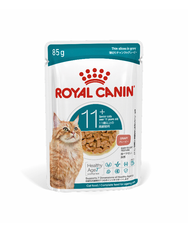 ROYAL CANIN AGEING 11+ GRAVY WET POUCHES 85G