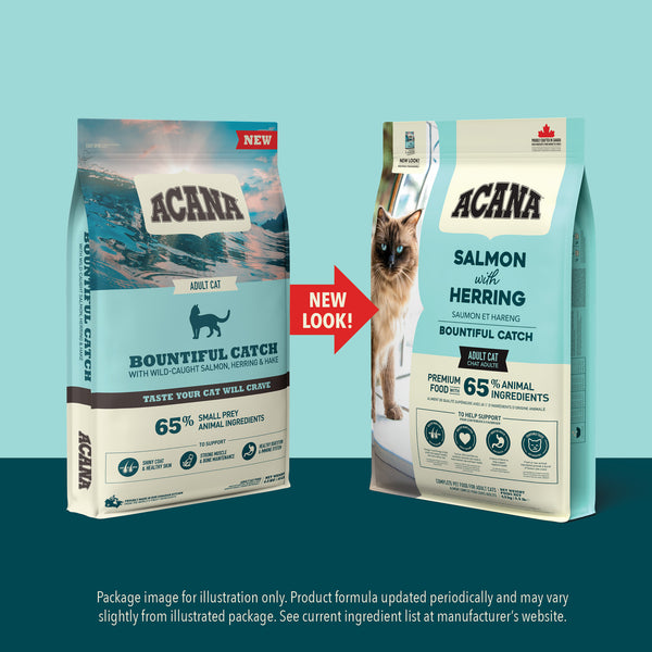 Acana Bountiful Catch Salmon with Herring Adult Dry Cat Food - 1.8KG