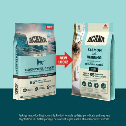Acana Bountiful Catch Salmon with Herring Adult Dry Cat Food - 340G